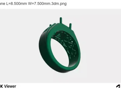 CATHEDRAL RING 3D print model