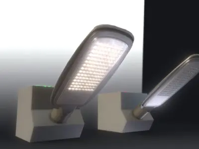 Street Light 12 Low-poly 3D model