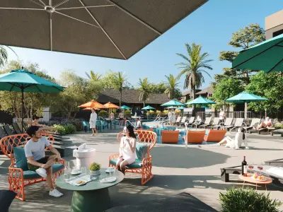 Pool view file Low-poly 3D model