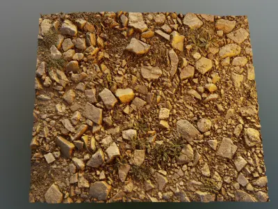 scanground10rocks 3D model