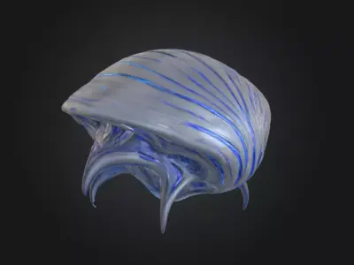 Abyssal Void Carapace Low-poly 3D model