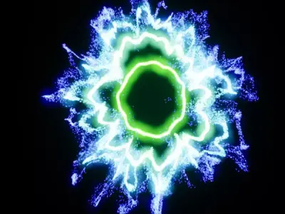 UE 5 FX SCI FI shockwaves animation Low-poly 3D model