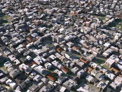 City 04 Low-poly 3D model