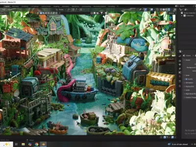Swamp 3D model