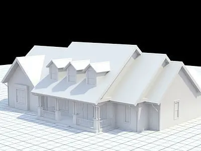 Cottage style house 1 3D model