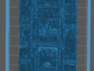 Narnia Wardrobe Facade Free 3D print model
