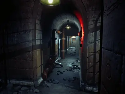 Sewerage Low-poly 3D model