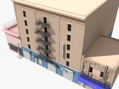 New York industrial building 3D model