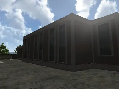 Industrial buildings collection Low-poly 3D model purchase