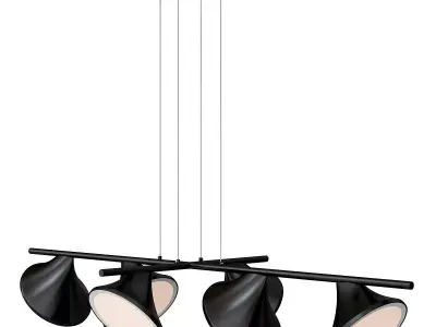Chandelier G61264-6MBK Gerhort 3D model