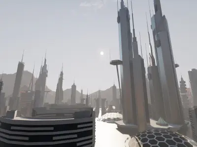 Future city -modern city- urban 3D model
