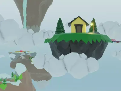 Low Poly World Low-poly 3D model