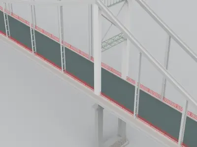 walker bridge Kiev 3D model