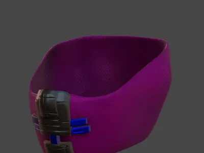 Gas mask helmet 3d model scifi Low-poly  Low-poly 3D model