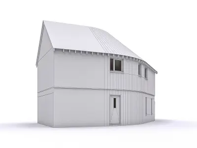 Townhouse 18 Low-poly 3D model
