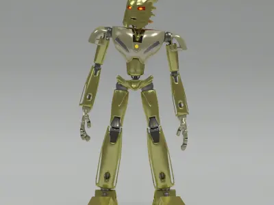 Takanuva Model golden robot 3D model