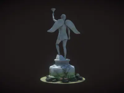 Lucy Statue Low-poly 3D model