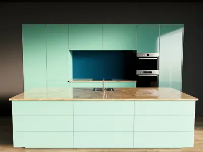 90-Kitchen6 glossy 8 3D model