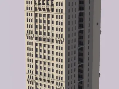 Park Row Building 3D print model