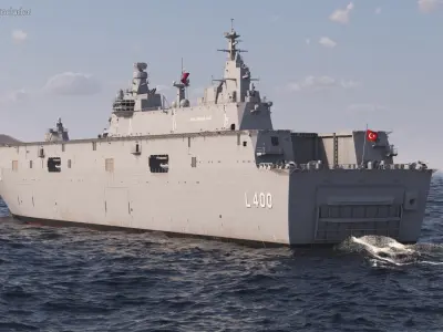  TCG Anadolu L400 Rigged for Cinema 4D 