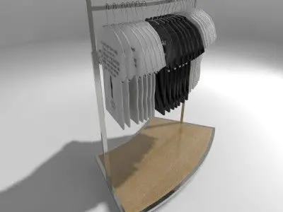 Curved Rail 3D model