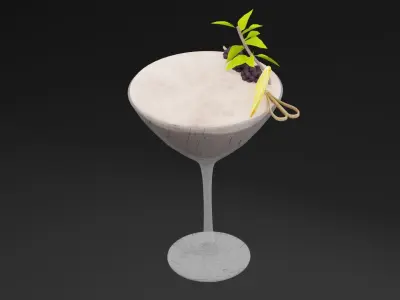 Berry Royale Juice Low-poly 3D model