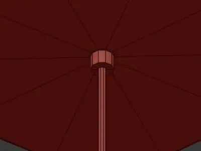Untitled apollo pendant light in gold 3D model