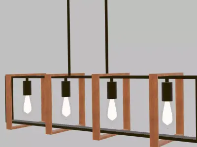 Contemporary Light Fixture 3D model