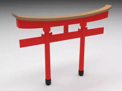 Torii Gate 3D model