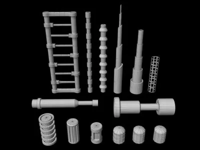 Sci-Fi Construction Kit 3D model