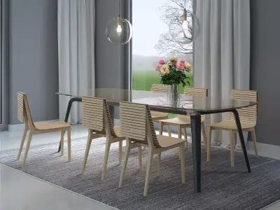 Dining Set 59 3D model