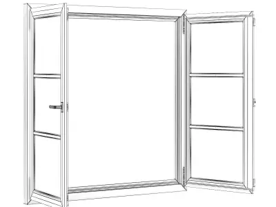 Plastic Window 1522mm x 1520mm 3D model
