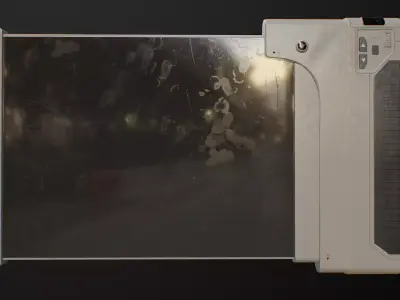 Sci-fi Touch Pad 9 Low-poly 3D model