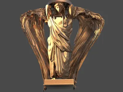 Delphi Temple statue collection 3D model