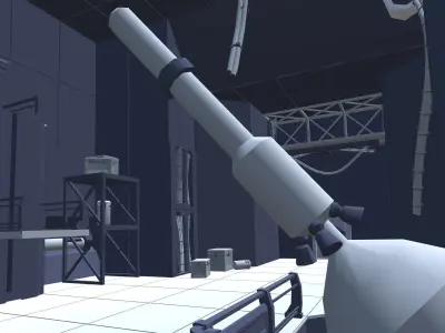 SciFi Modular Interior Props  Low-poly 3D model