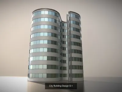 City Building Design S 3D Model Pack