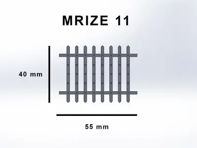 Bars Gothic doors set 3D print model