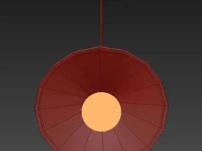 Loft Cone Pendant 36 3D model