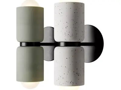 Terra 2 Wall Light Low-poly 3D model