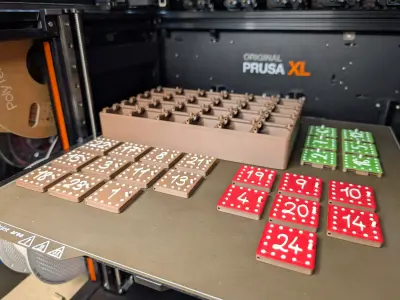 Gingerbread Printmas Advent Calendar Free 3D print model