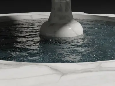 Decorative Fountain 3d Model 3D model