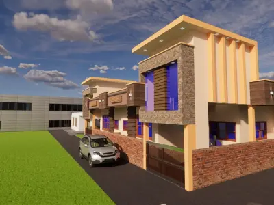 MODERN HOUSE EXTERIOR DESIGN 3D model