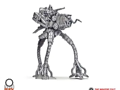 Dark Techno tripod walkers 3D print model