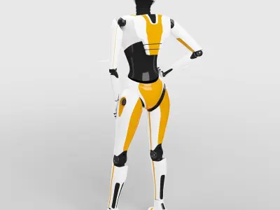 Female Cyborg 3D model
