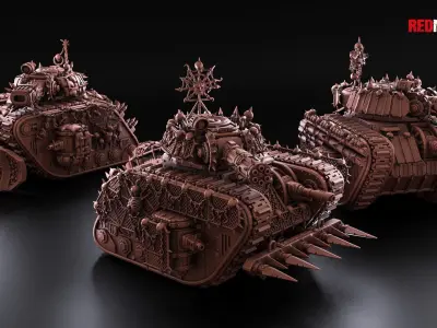 Renegade Legendary Battle Tank - Heretics 3D print model