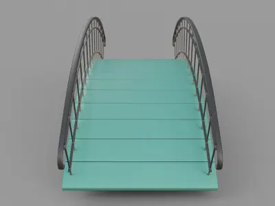 Cartoon Bridge 8 3D model