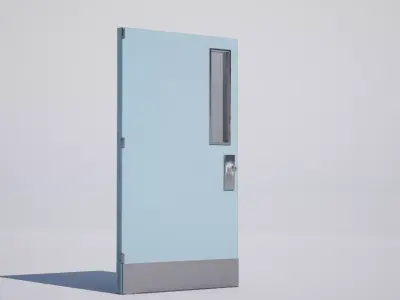Interior Door Low-poly 3D model