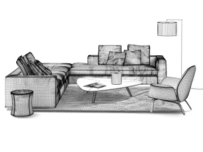 Living Set 26 3D model
