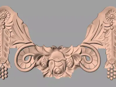 3D carved model furniture 3D design used for artcam aspire E764 3D model