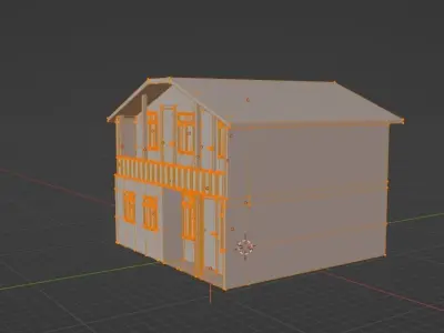 Old House 3D model 2